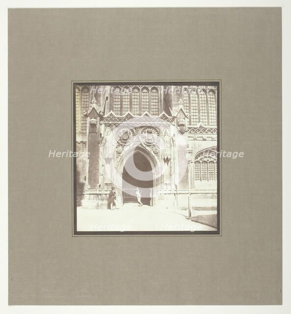 King's College Chapel, Cambridge, South Entrance, c. 1845. Creator: William Henry Fox Talbot.