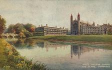King's College Chapel and Clare College, Cambridge, c1935