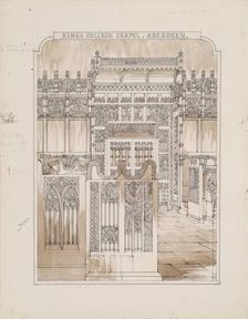 King's College Chapel and Stallwork, 1848. Creator: Robert William Billings