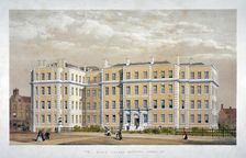 King's College Hospital, Carey Street, Westminster, London, c1840. Artist: Anon