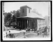 King's Chapel, Boston, between 1890 and 1899. Creator: Unknown