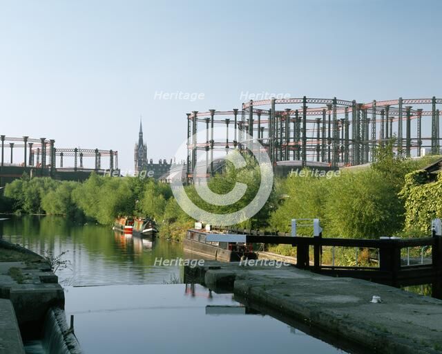 Kings Cross Gas Holders, London, c2000s. Artist: Historic England Staff Photographer.
