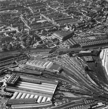 King's Cross Station, Camden, London, 1963. Artist: Aerofilms