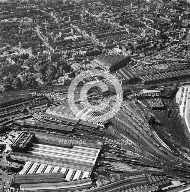 King's Cross Station, Camden, London, 1963. Artist: Aerofilms.