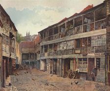 King's Head Inn and King's Head Inn Yard, Borough High Street, Southwark, London, 1879. Artist: John Crowther