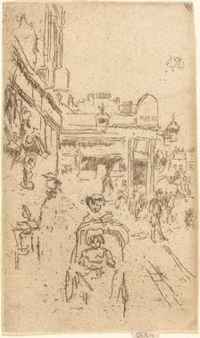 King's Road, Chelsea, c. 1886/1888. Creator: James Abbott McNeill Whistler