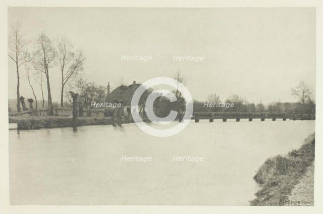 King's Weir, River Lea, 1880s. Creator: Peter Henry Emerson.