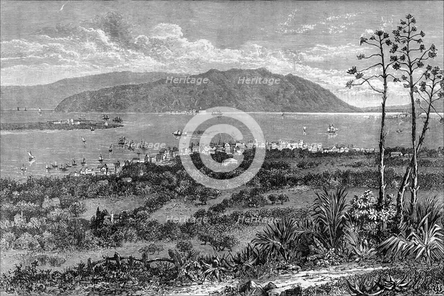 Kingston Harbour, Jamaica, c1880. Artist: Unknown