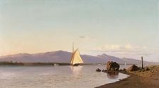 Kingston Point, Hudson River, 1873. Creator: Francis A. Silva