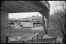 Kingsgate Bridge and Dunelm House, Durham, County Durham, c1963-c1980. Creator: Ursula Clark