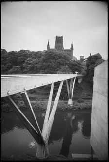 Kingsgate Bridge and Durham Cathedral, County Durham, c1963-c1980. Creator: Ursula Clark