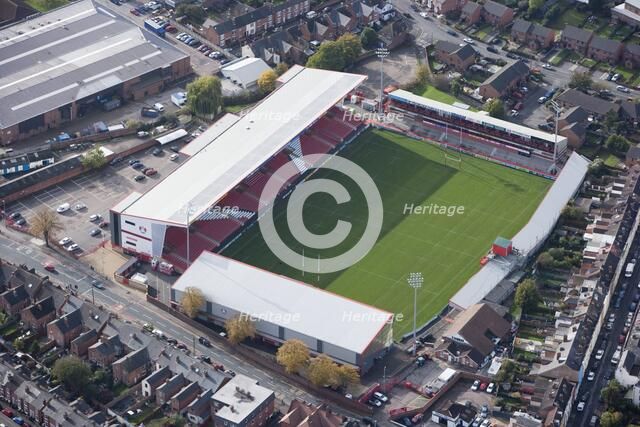 Kingsholm Stadium, Gloucester, Gloucestershire, 2010. Artist: Damian Grady.