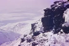 Kinder Downfall on Kinder Scout, Peak District, England, 20th century. Artist: CM Dixon