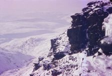 Kinder Downfall on Kinder Scout, Peak District, England, 20th century. Artist: CM Dixon