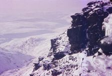 Kinder Downfall on Kinder Scout, Peak District, England, 20th century. Artist: CM Dixon