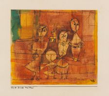 Kinder und Hund (Children and dog), 1920. Creator: Klee, Paul (1879-1940)