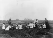 Kindergarten field work, 1899 or 1900. Creator: Frances Benjamin Johnston