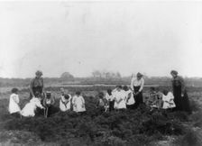 Kindergarten field work, 1899 or 1900. Creator: Frances Benjamin Johnston