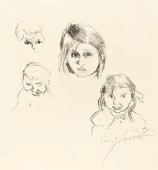 Kinderköpfe (Heads of Children), 1914. Creator: Lovis Corinth