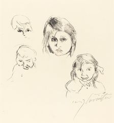 Kinderköpfe (Heads of Children), 1914. Creator: Lovis Corinth