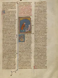 King Tanor Killing Nicoraut, about 1320-1340. Creator: Unknown