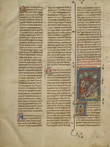 King Tanor Placing his Child in a Well, about 1320-1340. Creator: Unknown
