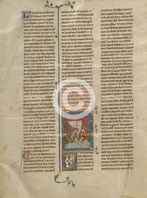 King Tanor Rescued from the Sea, about 1320-1340. Creator: Unknown.