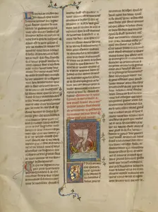 King Tanor Rescued from the Sea, about 1320-1340. Creator: Unknown