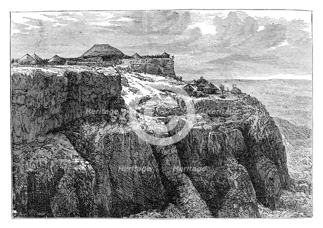 'King Theodore's House at Magdala', Ethiopia, c1868 (late 19th century). Artist: Unknown