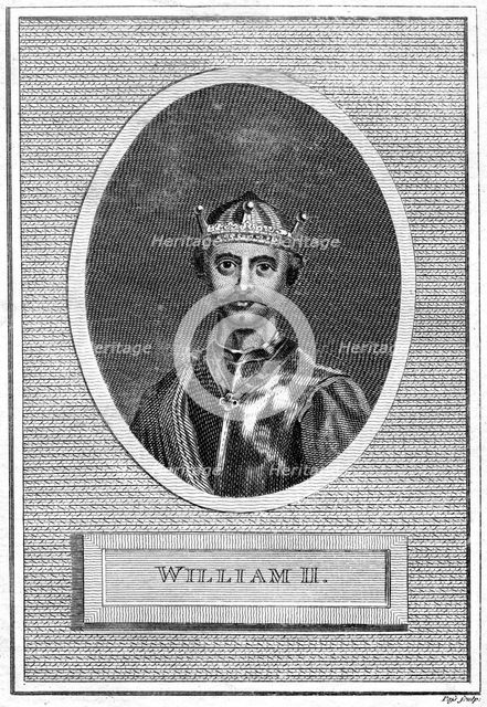 King William II of England.Artist: Pass