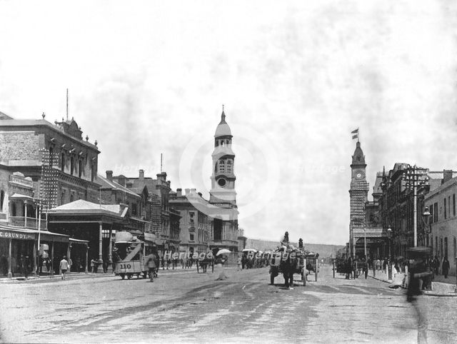 King William Street looking south, Adelaide, Australia, 1895.  Creator: York & Son.