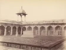 King Akbar's Tomb, Agra, 1860s-70s. Creator: Unknown