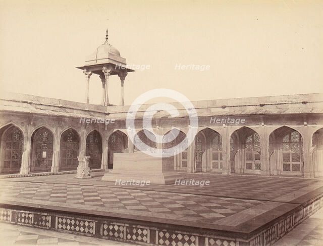 King Akbar's Tomb, Agra, 1860s-70s. Creator: Unknown.
