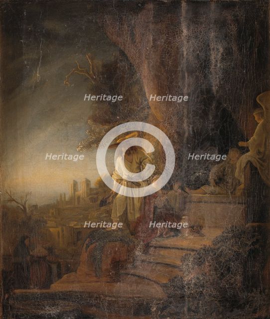 King Ahasuerus Presents Mordecai with his Ring, 1681-1684. Creator: Aert de Gelder.