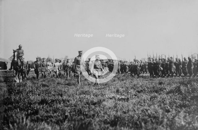 King Albert & Gen. Foch, 7 Oct 1918. Creator: Bain News Service.