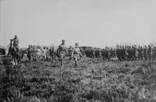 King Albert & Gen. Foch, 7 Oct 1918. Creator: Bain News Service