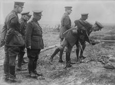 King Albert on Battle Field, 16 May 1917. Creator: Bain News Service