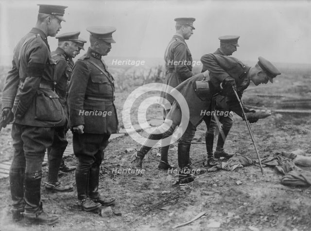 King Albert on Battle Field, 16 May 1917. Creator: Bain News Service.