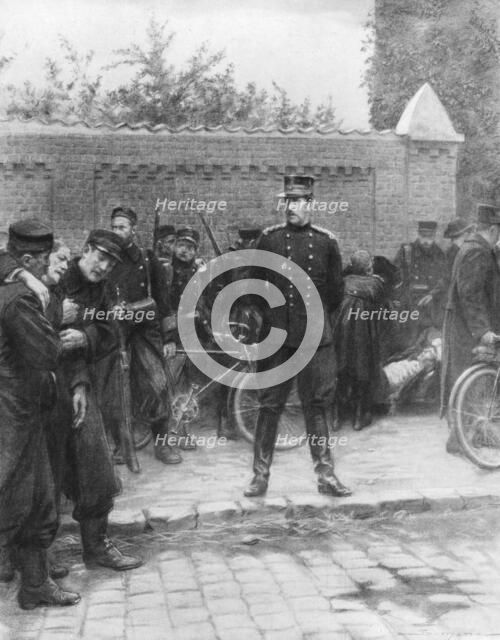 King Albert of the Belgians during the siege of Antwerp, Belgium, September-October 1914 (1926).Artist: J Simont
