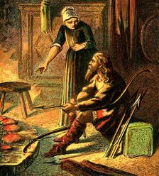 King Alfred And The Cakes (c1850)
