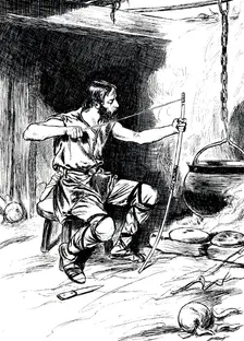 King Alfred burning the cakes, 878 (c1900)