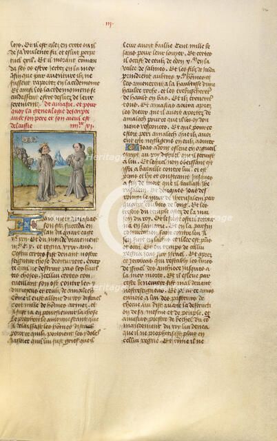 King Anasias Dismissing the Israelite Troops; Miroir Historial, about 1475. Creator: Unknown.