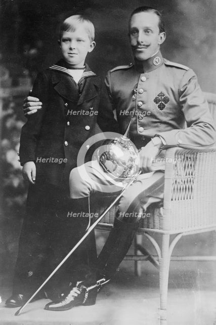 King and Crown Prince of Spain, 1915, 1915. Creator: Bain News Service.