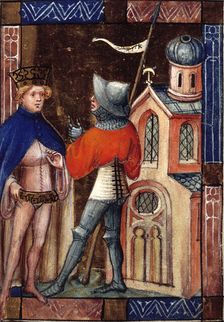 King and knight, c1405. Creator: Unknown
