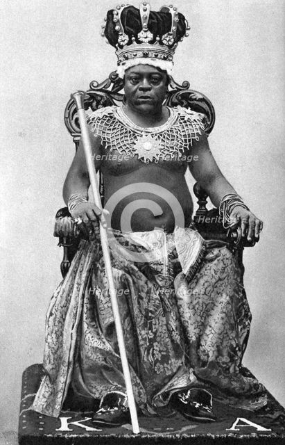 King Archibong II of Gambia, Africa, 1922. Artist: Unknown