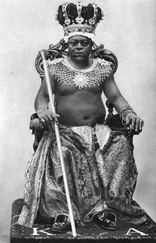 King Archibong II of Gambia, Africa, 1922