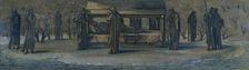 King Arthur at Avalon (Study), 1890. Creator: Sir Edward Coley Burne-Jones
