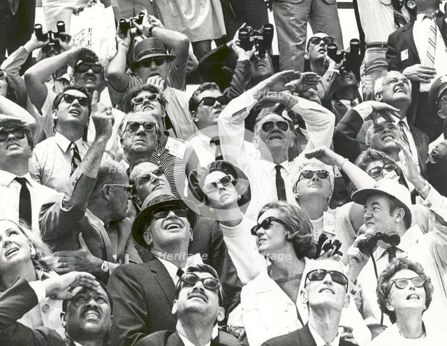 King Baudouin and Queen Fabiola of Belgium watch Apollo 10 lift off..., Florida, USA, 1969. Creator: NASA.