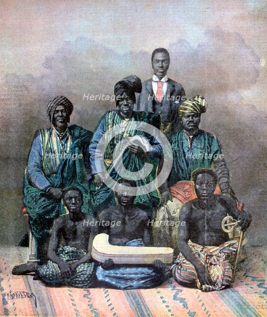 King Behanzin of Dahomey, 1893. Creator: F Meaulle.