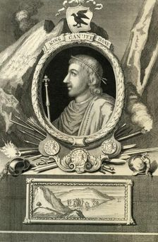 King Canute the Dane 1732. Creator: George Vertue